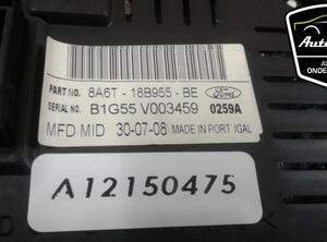 Multifunktionsanzeige Ford Fiesta VI Van  8A6T18B955BE P8877941