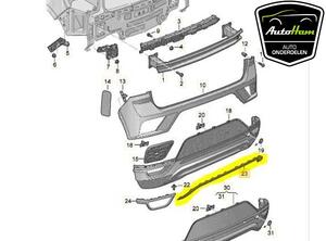 Zierleiste VW T-Roc A11 2GA8077252UC P20866520