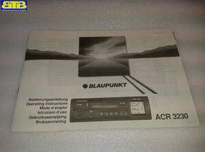 Bedienungsanleitung Blaupunkt ACR3230 Autoradio Kassettenradio RENAULT TWINGO (C06_) 1.2  (C063  C064) 40 KW