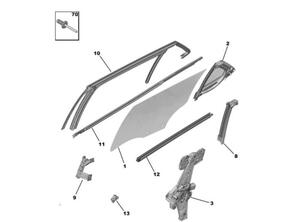 Door Glass PEUGEOT 2008 II (UD_, US_, UY_, UK_)