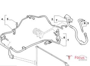 Air Conditioning Line FIAT 500L (351_, 352_)