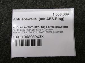 Antriebswelle  (mit ABS-Ring) links 2.0/125KW AUDI A4 AVANT (8ED  B7) 2.0 TDI QUATTRO 125 KW