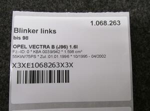 Blinker links bis 98 OPEL VECTRA B CC (38) 1.8I 16V 85 KW