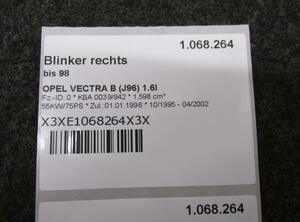 Blinker rechts bis 98 OPEL VECTRA B CC (38) 1.8I 16V 85 KW