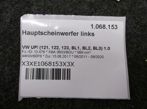 Koplamp VW UP! (121, 122, BL1, BL2, BL3, 123)