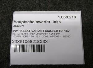 Koplamp VW PASSAT Variant (3C5)