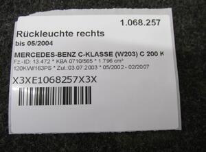 Achterlicht MERCEDES-BENZ C-CLASS (W203)