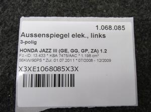 Buitenspiegel HONDA JAZZ III (GE_, GG_, GP_, ZA_)