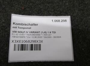 Kombischalter mit Tempomat VW GOLF IV VARIANT (1J5) 1.9 TDI 74 KW