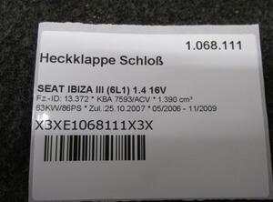 Bootlid Lock SEAT IBIZA III (6L1)