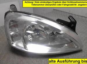 Headlight OPEL CORSA C (X01)