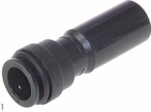 Verbinder Druckluftleitung DAF 45 150H120 Reduzierung 15mm Stecknippel 12mm Schlauch