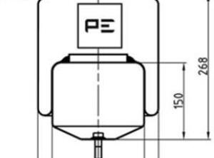 Luchtreservoir pneumatisch systeem voor Volvo F 10