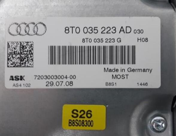 Audio Amplifier AUDI A4 Avant (8K5, B8), AUDI A5 Sportback (8TA)