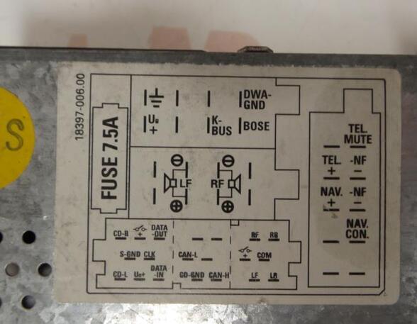 Radio Cassette Player AUDI A4 (8E2, B6), AUDI A4 (8EC, B7)