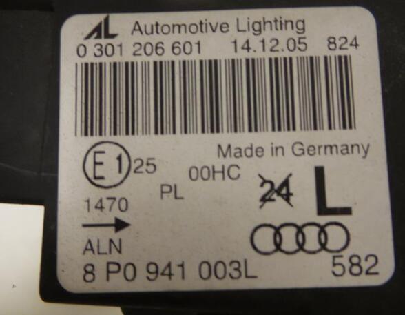 Koplamp AUDI A3 (8P1), AUDI A3 Sportback (8PA)