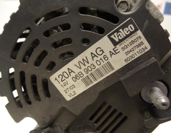 Alternator AUDI A4 B7 Convertible (8HE)