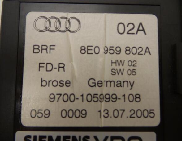 Elektrische motor raamopener AUDI A4 (8EC, B7)