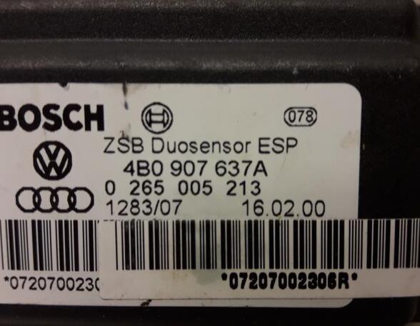 Longitudinal Acceleration Sensor (ESP Sensor) AUDI A4 Avant (8D5, B5), AUDI A6 Avant (4B5, C5)