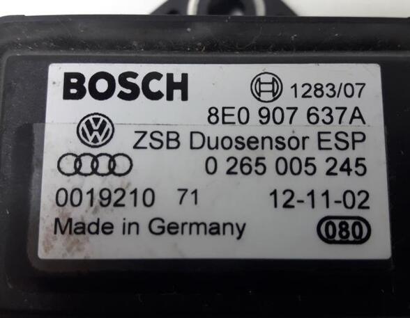 Longitudinal Acceleration Sensor (ESP Sensor) AUDI A6 (4B2, C5), AUDI A4 (8E2, B6), AUDI A4 B7 Convertible (8HE), AUDI A6 Avant (4B5, C5)