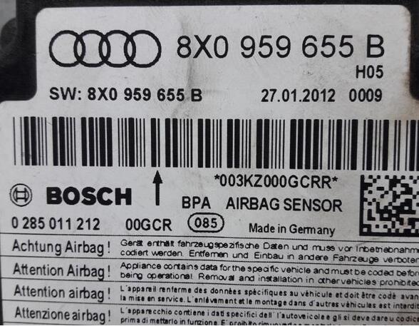 Regeleenheid airbag AUDI A1 Sportback (8XA, 8XF), AUDI A1 (8X1, 8XK)