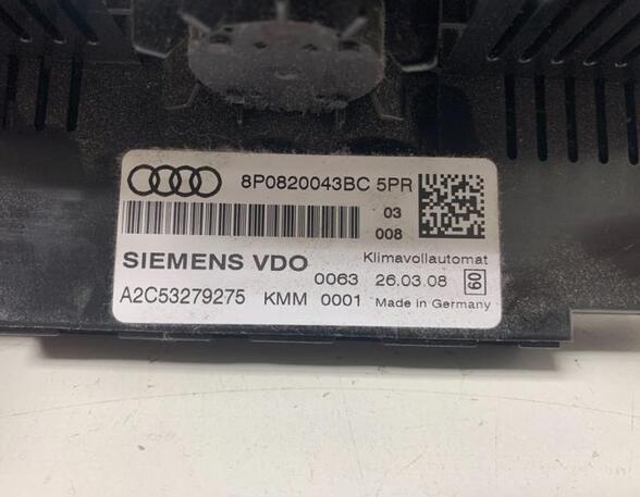 Heating & Ventilation Control Assembly AUDI A3 Convertible (8P7)