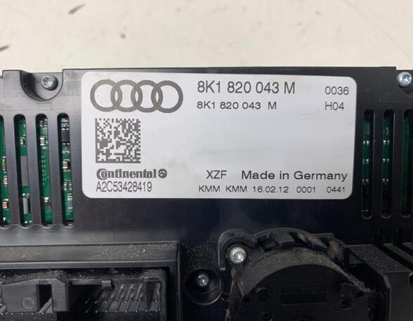 Heating & Ventilation Control Assembly AUDI A4 Avant (8K5, B8)