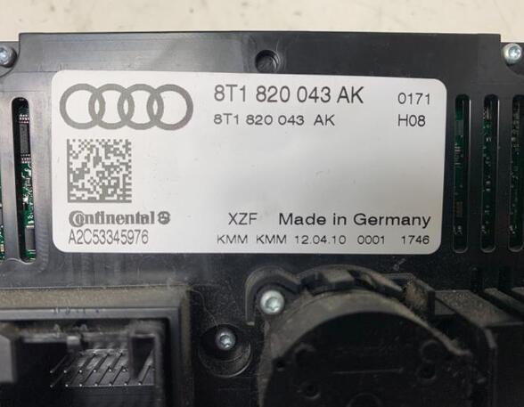 Heating & Ventilation Control Assembly AUDI A4 Avant (8K5, B8)