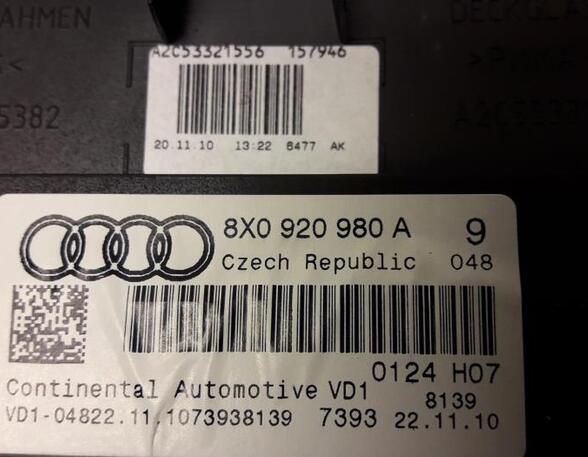 Toerenteller AUDI A1 (8X1, 8XK), AUDI A1 Sportback (8XA, 8XF)