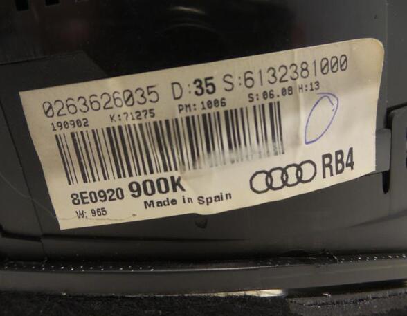 Drehzahlmesser Audi A4 Avant 8E, B6 8E0920900K P7953684