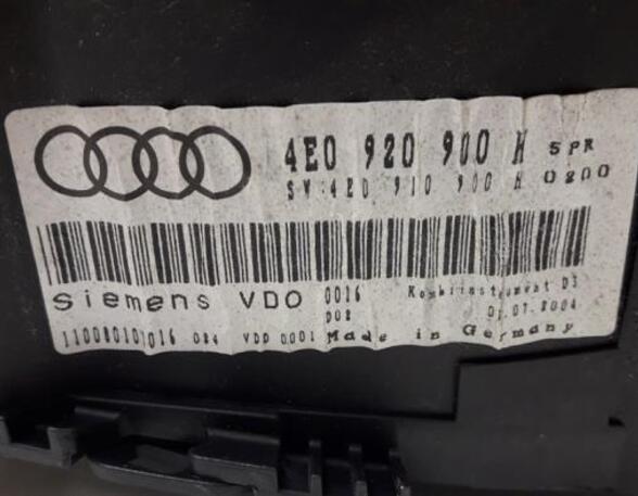 Toerenteller AUDI A8 (4E2, 4E8)