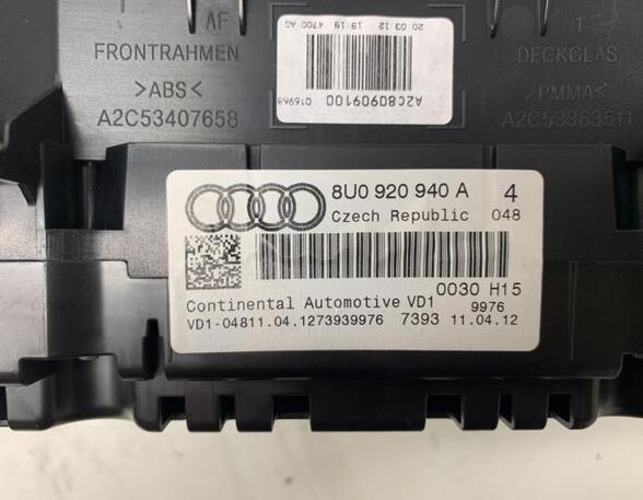 Drehzahlmesser Audi Q3 8U 8U0920940A P21235841