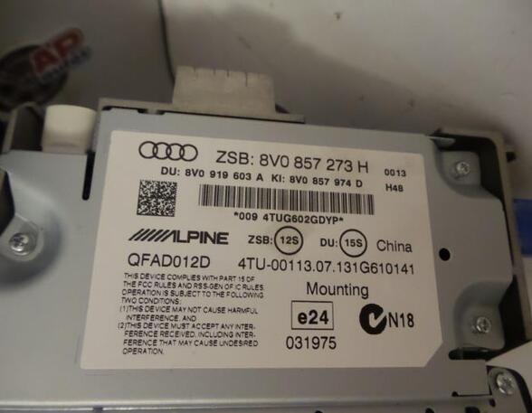 Instrument Cluster AUDI A3 Limousine (8VS, 8VM)