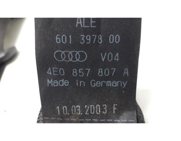 Safety Belts AUDI A8 (4E2, 4E8)