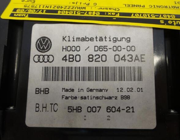 Koelvloeistof Temp Meter AUDI A6 Avant (4B5, C5)