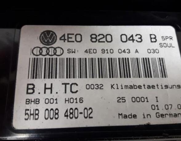 Coolant Temperature Gauge AUDI A8 (4E2, 4E8)