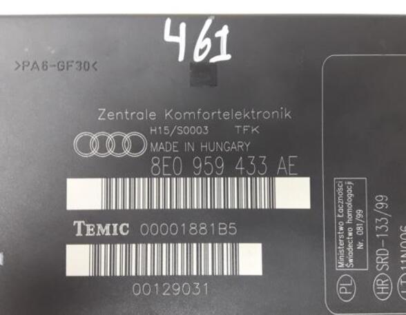 Regeleenheid deuraantrekhulp AUDI A4 Avant (8E5, B6)