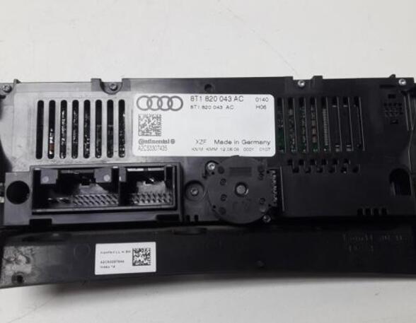 Air Conditioning Control Unit AUDI A4 Avant (8K5, B8), AUDI A5 Sportback (8TA)