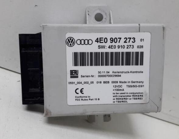 Regeleenheid controlesysteem bandenspanning AUDI A8 (4E2, 4E8)