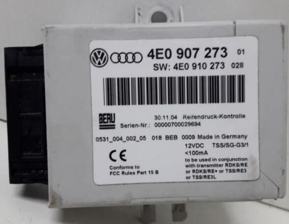 Control unit for tyre pressure control system AUDI A8 (4E2, 4E8)