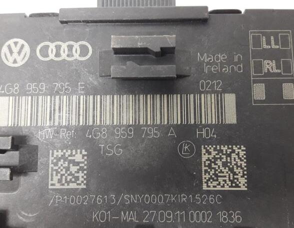 Central Locking System AUDI A6 (4G2, 4GC, C7)