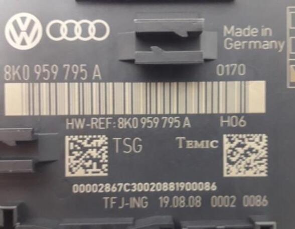 Central Locking System AUDI A4 Avant (8K5, B8), AUDI A5 Sportback (8TA)