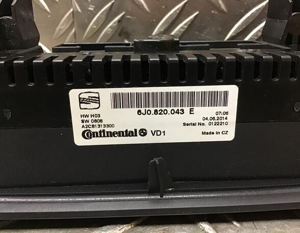 Air Conditioning Control Unit SEAT IBIZA IV (6J5, 6P1), SEAT IBIZA IV SC (6J1, 6P5), SEAT IBIZA IV ST (6J8, 6P8)