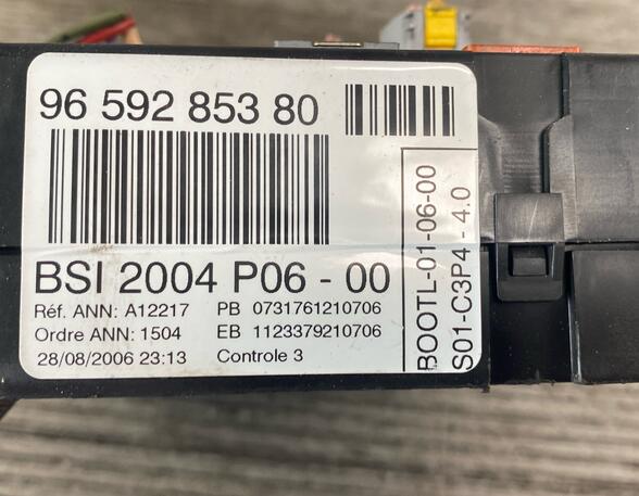 Fuse Box PEUGEOT 207 (WA_, WC_)