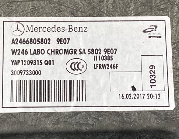 Trunk Floor Mat Carpet MERCEDES-BENZ B-CLASS (W246, W242), MERCEDES-BENZ A-CLASS (W176), MERCEDES-BENZ CLS (C257)