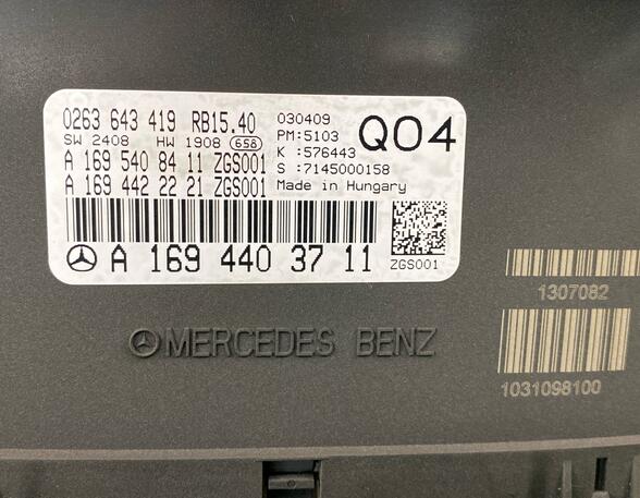 76472 Tachometer MERCEDES-BENZ A-Klasse (W169) A1694403711