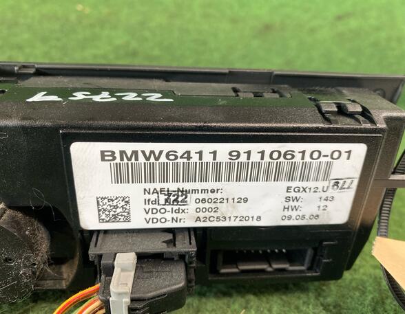 Air Conditioning Control Unit BMW 1 (E87), BMW 1 (E81)