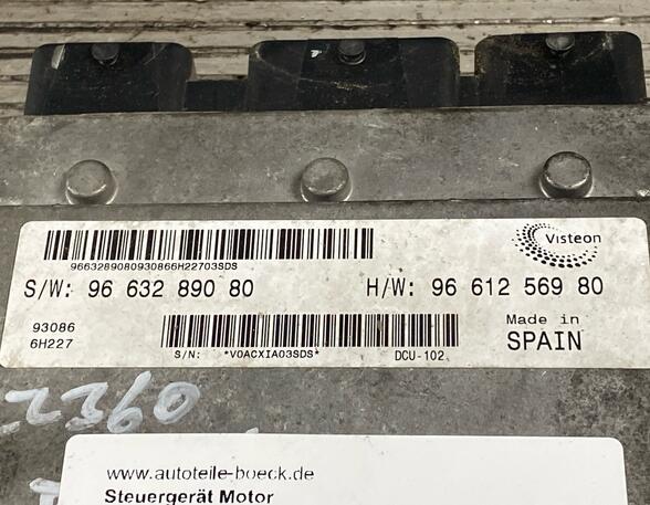 Engine Management Control Unit FIAT Ducato Kasten (250, 290)