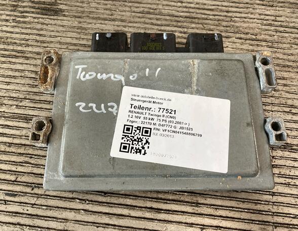 Control unit for engine RENAULT TWINGO II (CN0_)