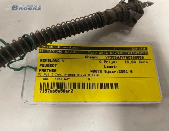 Brake Hose PEUGEOT PARTNER Box Body/MPV (5_, G_), PEUGEOT PARTNER MPV (5_, G_)